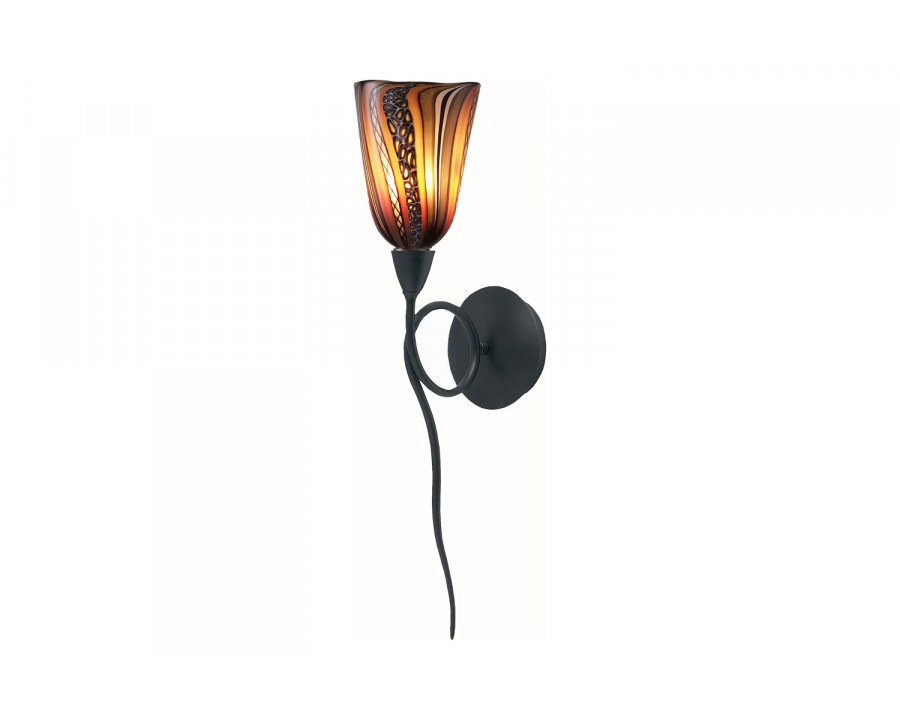 Oggetti Fiore Short Sconce - Amber, Dark Bronze