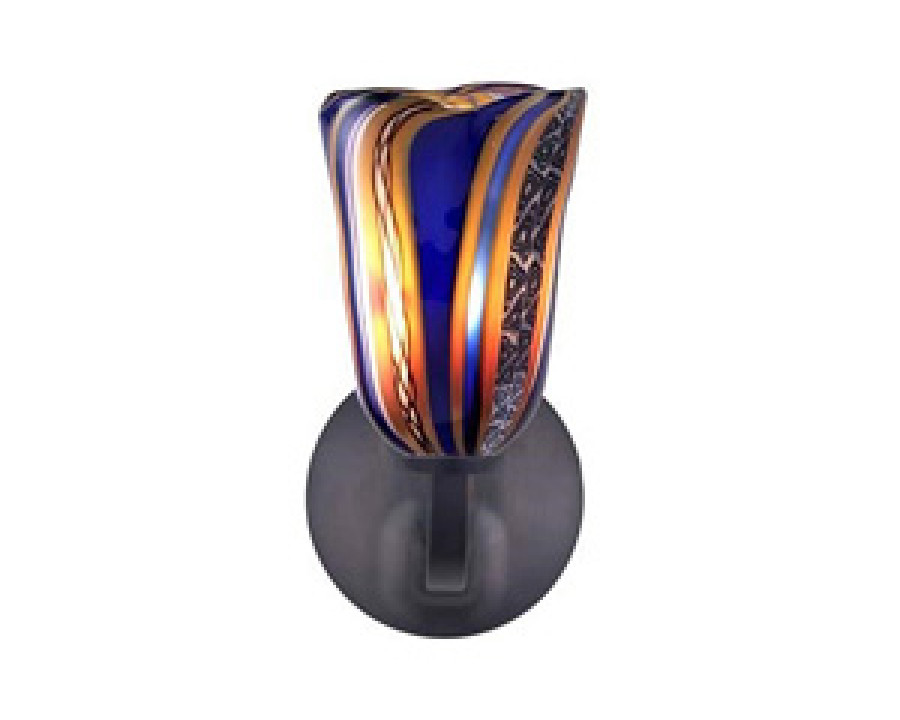 Oggetti Fiore Rondo Sconce - Cobalt, Satin Nickel