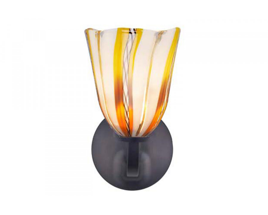 Oggetti Fiore Rondo Sconce - White, Dark Bronze