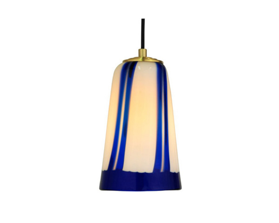 Oggetti Stripes Pendant - Cobalt, Gun Metal