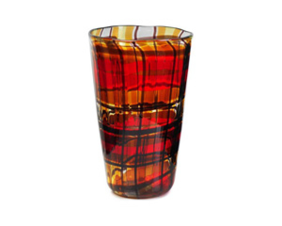 Oggetti Tartan Vase - Amber