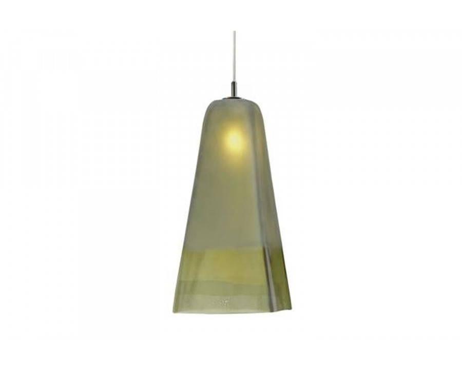 Oggetti San Marco Pendant G9 LED - Green, Flat, Satin Nickel