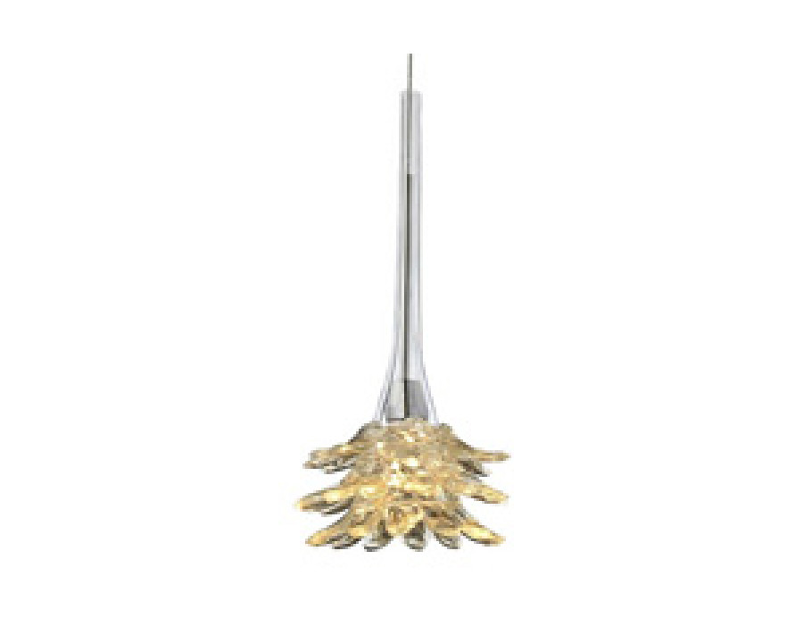 Oggetti Mimosa Pendant 12V - Gold, Flush Round, Trans Built In Smart Jack Reqd And Incl