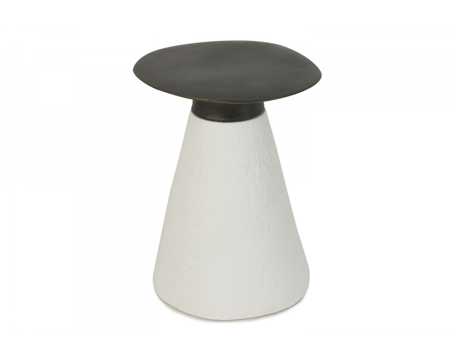 Oggetti Conc Occasional Table - White, Medium