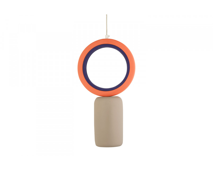 Oggetti Pelota Suspension - Gray/Terracotta