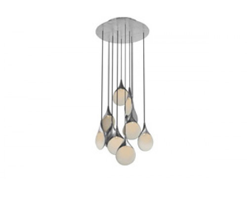 Oggetti Stillabunt 10-Port Chandelier - Silver