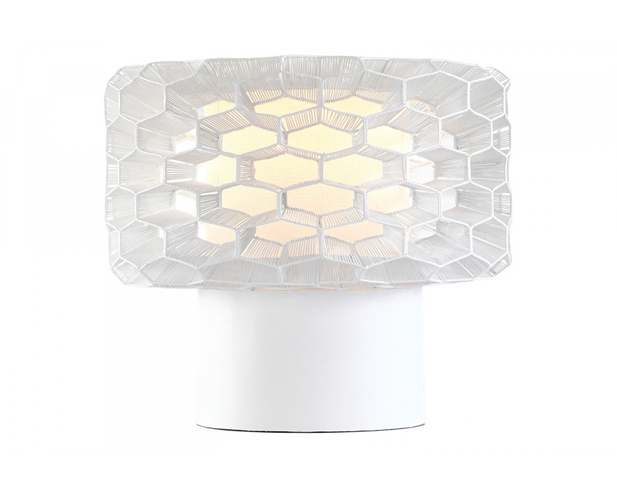 Oggetti Honeycomb Table Lamp - White, Large