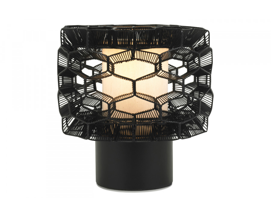 Oggetti Honeycomb Table Lamp - Black, Small