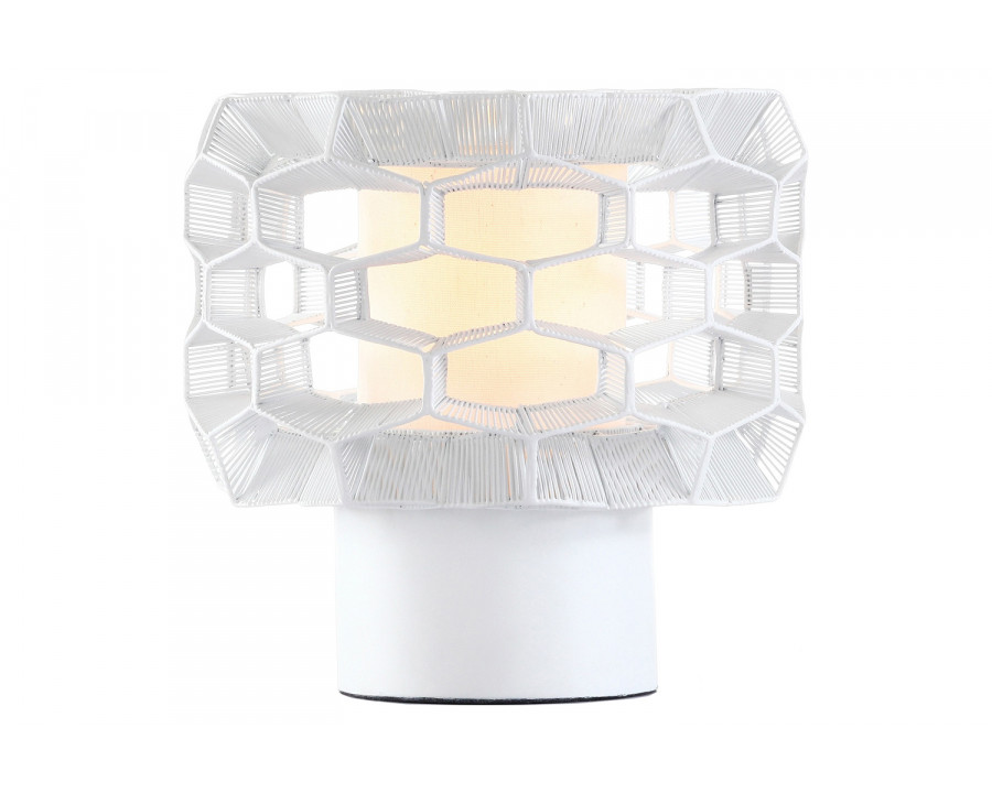 Oggetti Honeycomb Table Lamp - White, Small