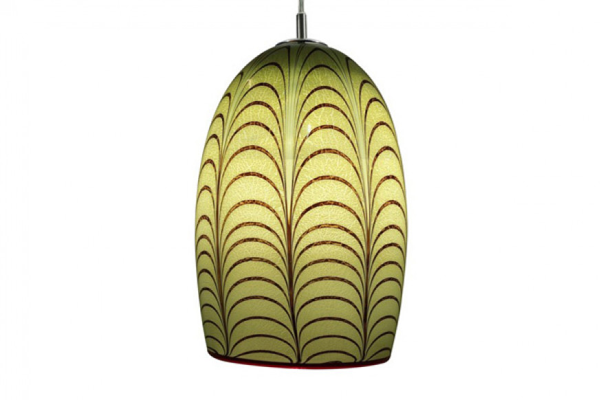 Oggetti™ Izmir Pendant 12V - Grass, Flat, Satin Nickel