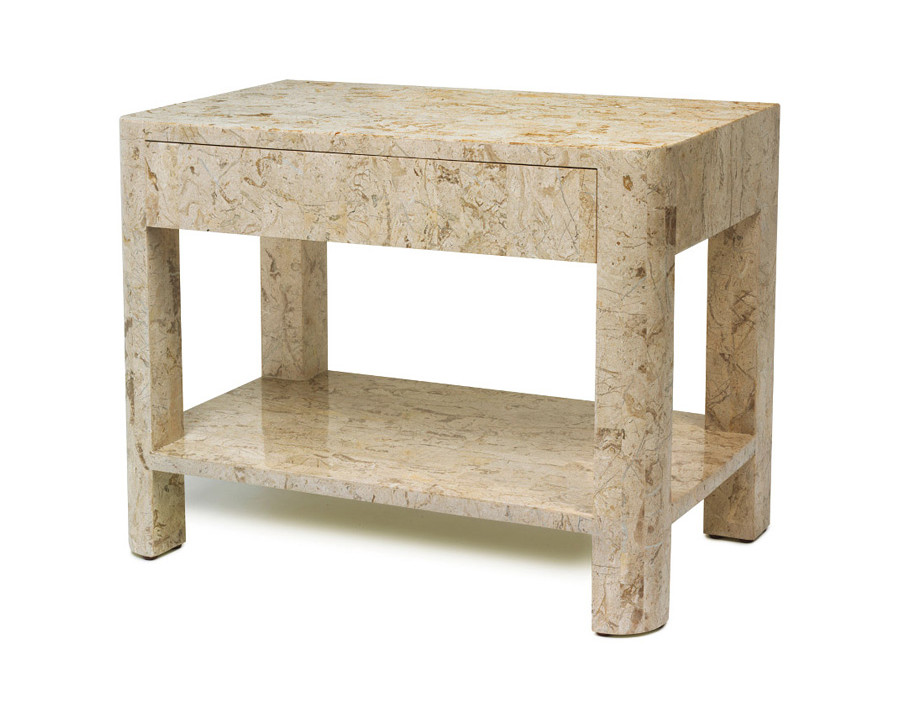 Oggetti Cleo Nightstand - Fossilized Stone