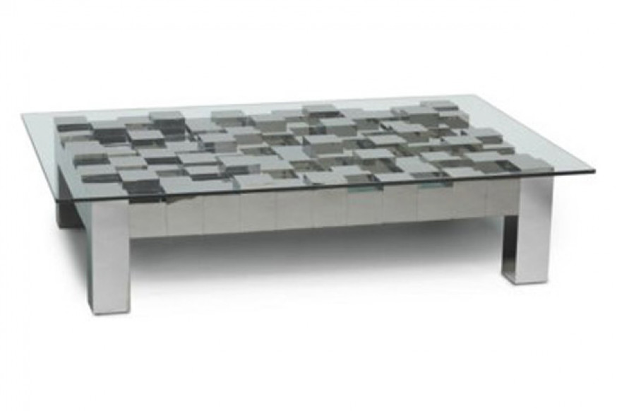 Oggetti™ Flash Cocktail Table Rectangle - Stainless Steel, only Base