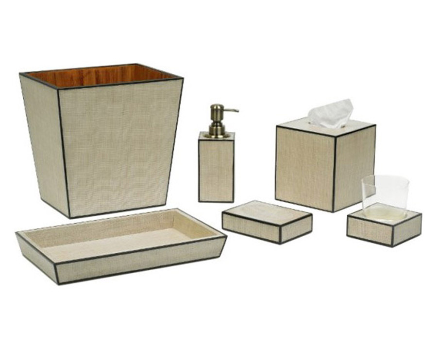 Oggetti Raffles Bath Perfume Tray - Beige/Black