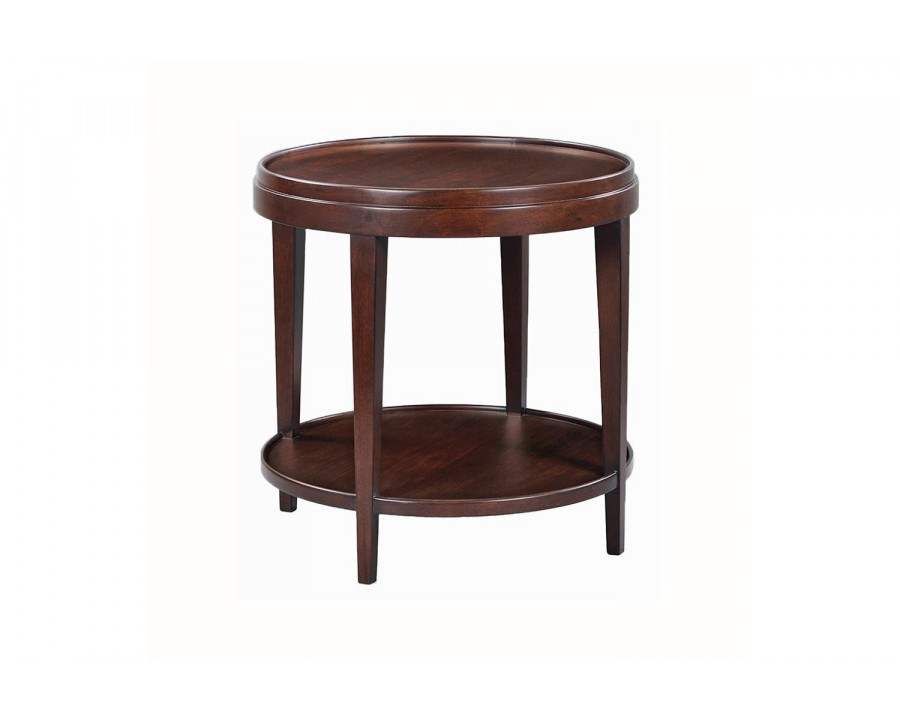 Oliver Liz Round Side Table - Chocolate, Large