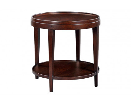 Oliver Liz Round Side Table - Chocolate, Large