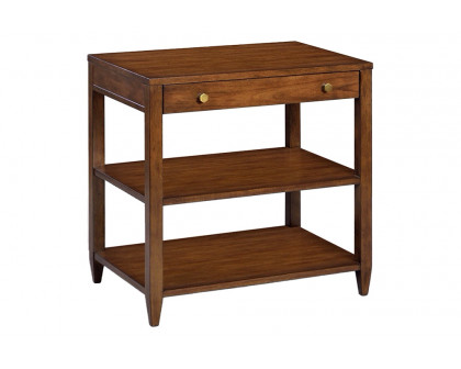 Oliver Wallace Wide Side Table - Rustic