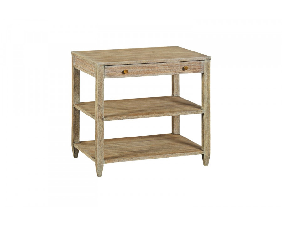 Oliver Wallace Wide Side Table - Weatdered