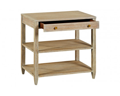 Oliver Wallace Wide Side Table - Weatdered