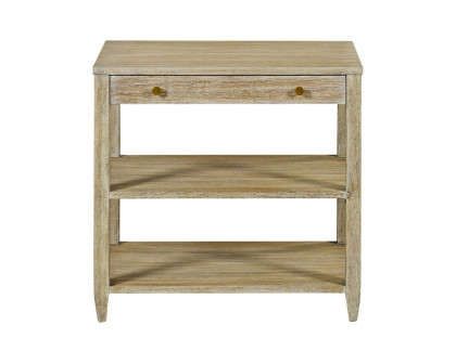 Oliver Wallace Wide Side Table - Weatdered