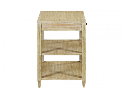 Oliver Wallace Wide Side Table - Weatdered