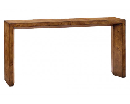 Oliver Ashton Console Table - Rustic/Mappa Burl Veneer