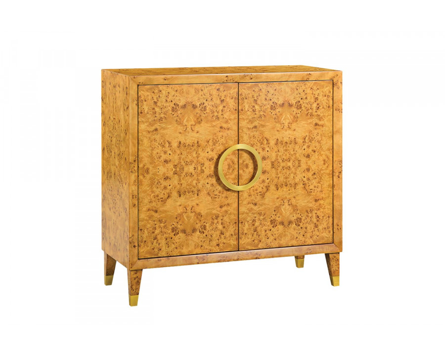 Oliver Bruce Cabinet - Honey/Mappa Burl Veneer