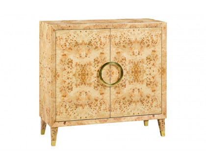 Oliver Bruce Cabinet - Clear/Mappa Burl Veneer