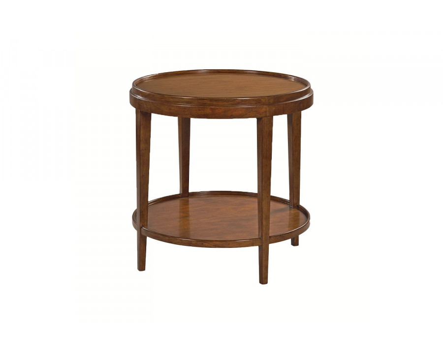 Oliver Liz Round Side Table - Rustic, Small