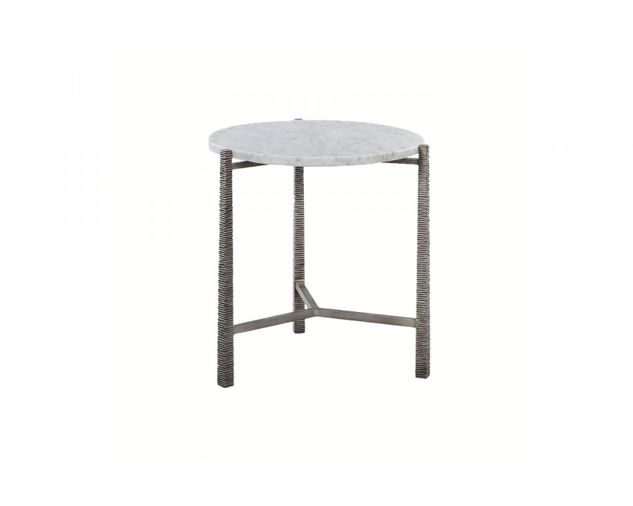 Oliver Reston Round Side Table - Silver, Small