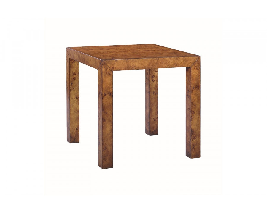 Oliver Parson Side Table - Rustic/Mappa Burl Veneer