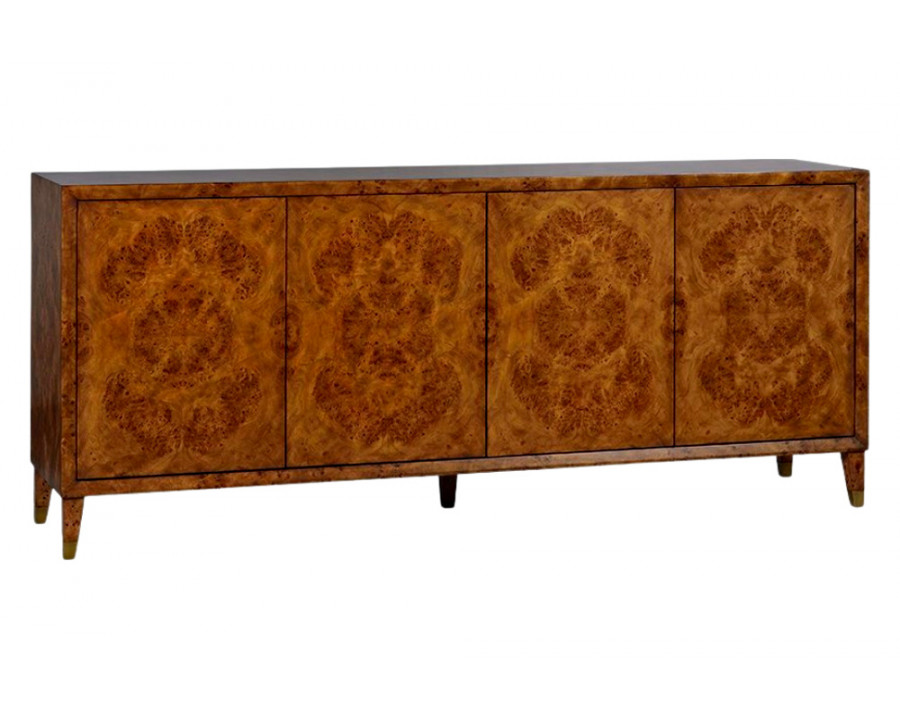 Oliver Beverly 4 Door Sideboard - Rustic/Mappa Burl Veneer