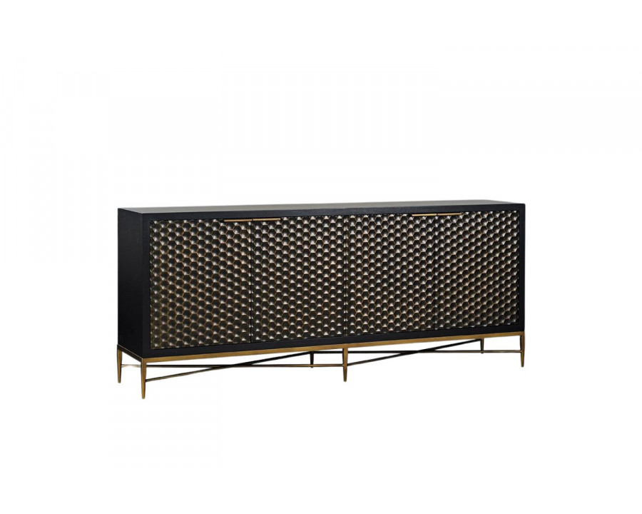 Oliver Honeycomb Sideboard - Noir