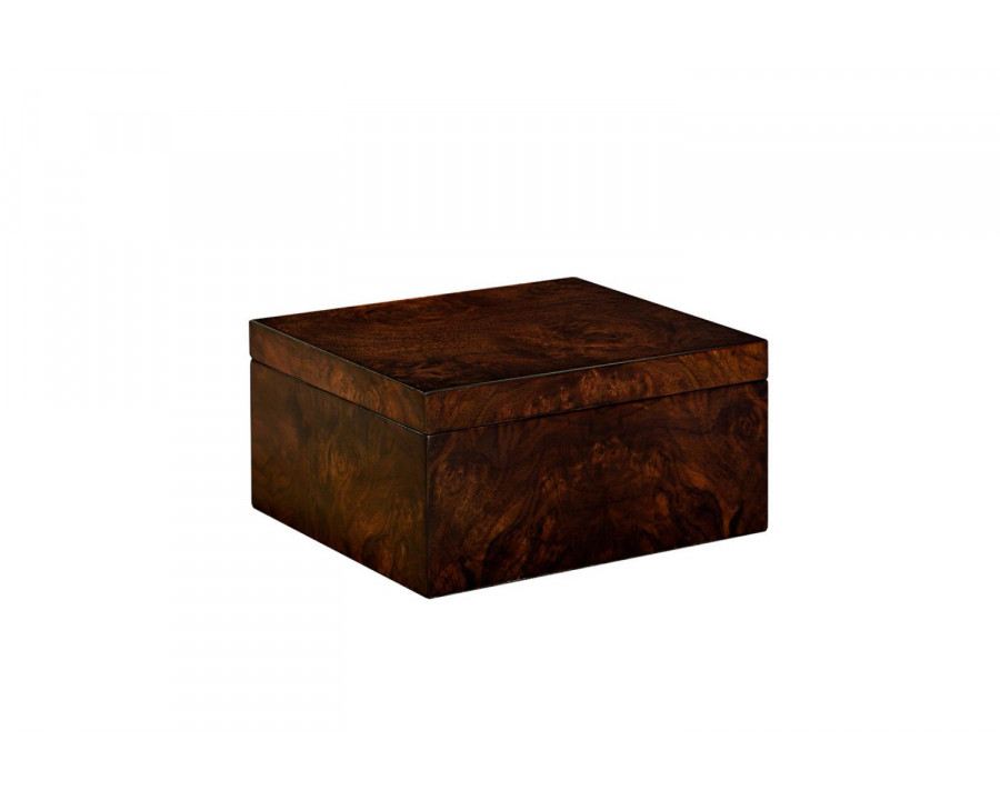 Oliver Small Storage Box - Natural/Walnut Burl Veneer