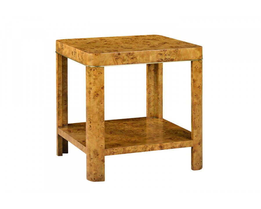 Oliver Cordova Side Table - Rustic/Mappa Burl Veneer