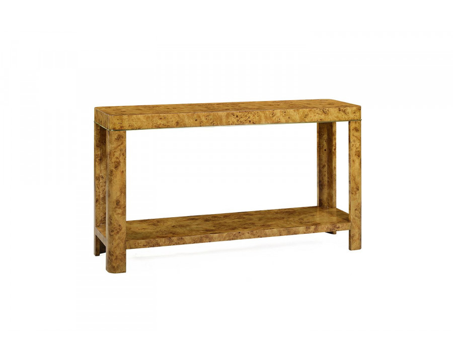 Oliver Cordova Console Table - Rustic/Mappa Burl Veneer