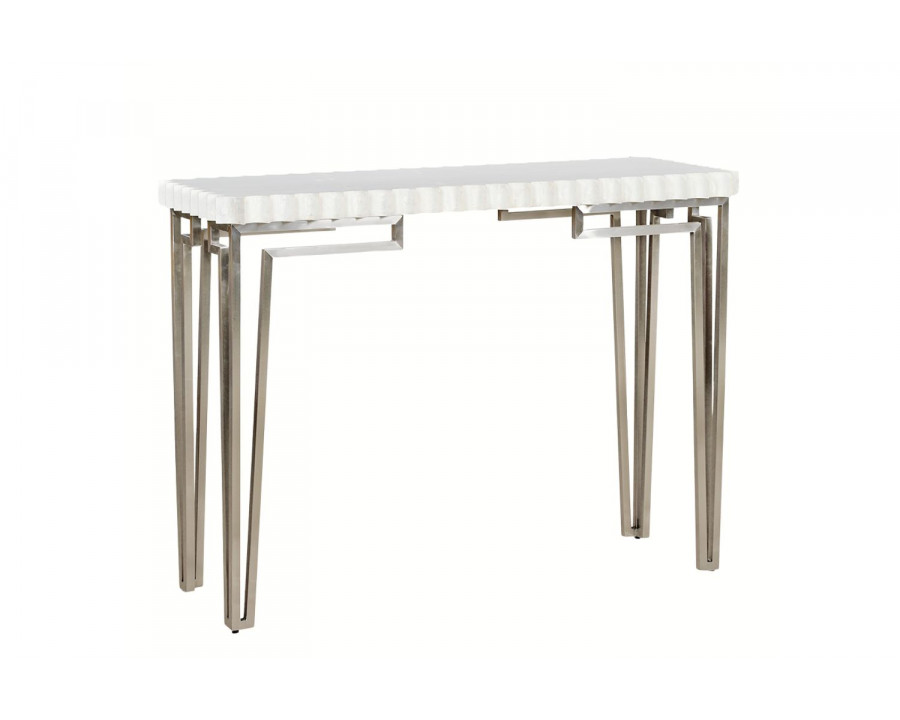 Oliver Capiz Console Table - Ghost