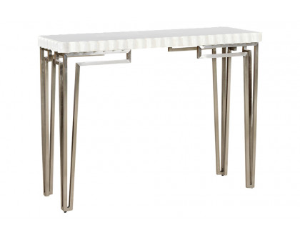 Oliver Capiz Console Table - Ghost