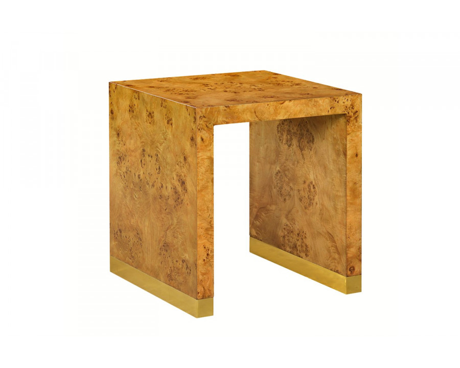 Oliver Anaheim Side Table - Rustic/Mappa Burl Veneer