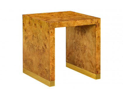 Oliver Anaheim Side Table - Rustic/Mappa Burl Veneer