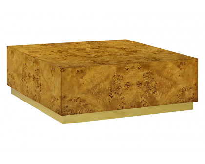 Oliver Anaheim Coffee Table - Rustic/Mappa Burl Veneer