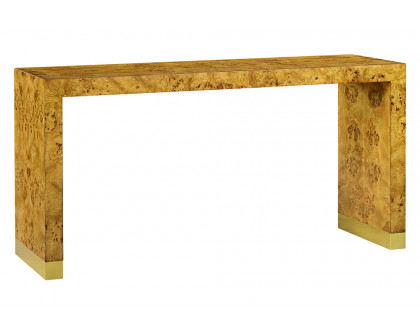 Oliver Anaheim Console Table - Rustic/Mappa Burl Veneer