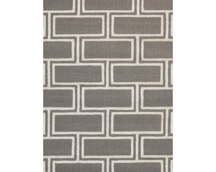 Pasargad - Edgy Collection Hand-Tufted Bamboo Silk and Wool Gray Area Rug 60'' x 96'' (PVNY-26 5X8)