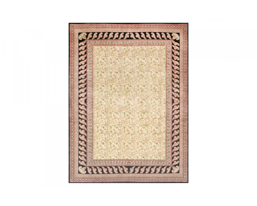 Pasargad Kerman Collection Hand-Knotted Lamb's Wool Area Rug 108'' x 145'' (020001)