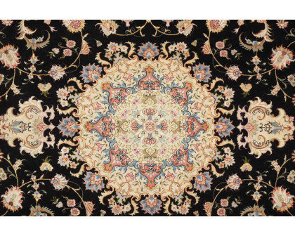 Pasargad - Tabriz Collection Hand-Knotted Silk and Wool Area Rug 78'' x 117'' (023342)