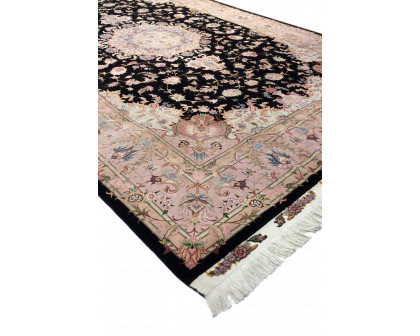 Pasargad - Tabriz Collection Hand-Knotted Silk and Wool Area Rug 78'' x 117'' (023342)