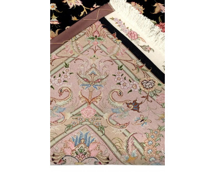 Pasargad - Tabriz Collection Hand-Knotted Silk and Wool Area Rug 78'' x 117'' (023342)