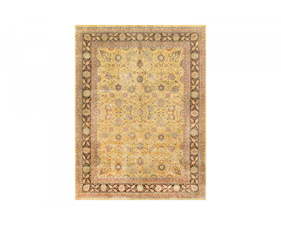 Pasargad Tabriz Collection Hand-Knotted Lamb's Wool Area Rug 106'' x 142'' (024444)