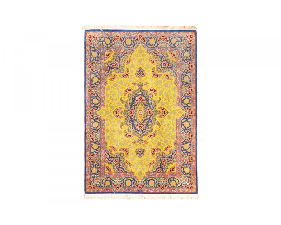 Pasargad - Qum Collection Hand-Knotted Pure Silk Area Rug 52'' x 76'' (024886)