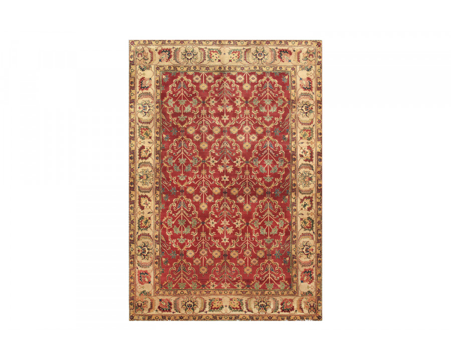 Pasargad - Agra Collection Hand-Knotted Lamb's Wool Area Rug 75'' x 105'' (025526)