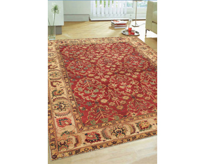 Pasargad - Agra Collection Hand-Knotted Lamb's Wool Area Rug 75'' x 105'' (025526)